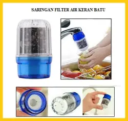 Saringan FILTER Air Keran Mini Water Filter Carbon Aktive Non Woven Zeolit Saringan Keran Fulter Kran Saringan Kran