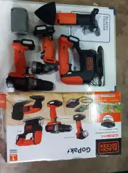 Black Decker GoPak Cordless 10.8V Bor Jigsaw Sander Senter 4 in 1