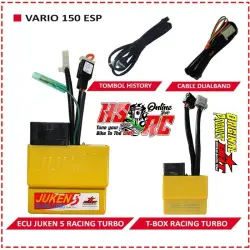 ECU Racing BRT JUKEN 5 Basic Racing Turbo Honda Vario 150 ESP Fi Injeksi ECU Vario 150 Stater Halus Harian TUNE UP Balap Bore Up ECM Matic Murah