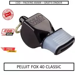 PELUIT FOX40 Classic Whistle Fox 40 dan 80 Pluit Wasit Parkir - Peluit Murah - Peluit Olahraga - Peluit Wasit