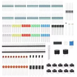 Elektronik Baru Komponen Dasar Starter Perangkat untuk Arduino Uno MEGA2560 Raspberry Pi dengan LED Precision Potentiometer Buzzer Resistor Kapasitor-Intl