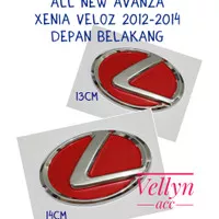 Emblem Logo Lexus All New Avanza Xenia Veloz Merah Depan Bel