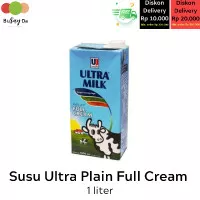 Susu cair UHT Ultra Milk plain Full Cream 1000 ml / 1 liter | Busayda