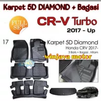 Karpet Mobil 5D Diamond Honda CRV 2017 + Bagasi