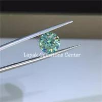 Batu Real Blue Moissanite Diamond Berkilau Seperti Berlian