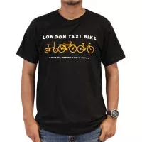 Tshirt London Taxi bike kaos original