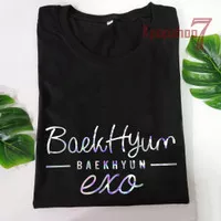 baju exo kaos exo tshirt exo triple font hologram