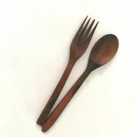 Sendok Garpu Set/Set Sendok Kayu/Wooden Spoon Set Sonokeling Premium