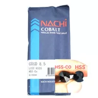 mata bor nachi hss-co twist drill 8.5mm shank drill bits hss cobalt