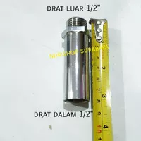 Sok Kran 1/2" /shock / Sambungan kran/ Sok drat luar dalam 1/2 panjang