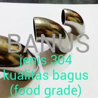 Elbow 304 stainless 2 inch MURAH & ASLI! keni knee las sambungan pipa