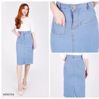 Celana Pendek Wanita Model Rok Jeans Rumbai TRENDY