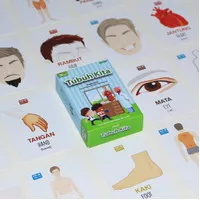 Kartu Edukasi Anak / Flash Card Tubuh Kita / Mainan / Kartu Pintar