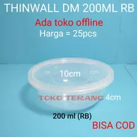 Thinwall food container 200ml / Cup salad 200ml/ Cup puding 200ml / Ma