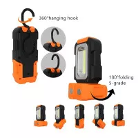 TaffLED Senter Camping Lampu LED Portable Gantung + Magnet COB 200 Lum - Orange