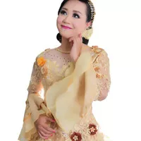 Kebaya pengantin /kebaya nikah /kebaya warna gold