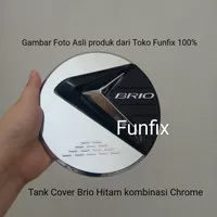 Tutup Tangki Bensin Tank Cover mobil Honda all new Brio hitam Chrome