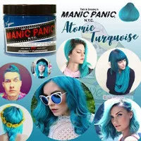 Full Size ATOMIC TURQUOISE Manic Panic Cat Rambut Permanen Original