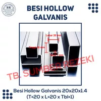 BESI HOLLOW GALVANIS 20 × 20 × 1.4 (1)