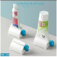 Dispenser odol tempat pasta gigi unik stand holder penjepit roll tube