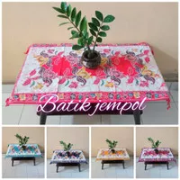 Taplak meja tamu batik motif bunga - loper batik