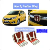 Emblem Logo Honda Brio 2018-ON Merah Depan & Belakang