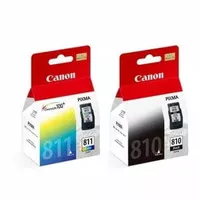 Paket Cartridge Tinta Canon PG 810 Black Dan CL 811 Color Original