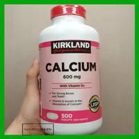 Kirkland Calcium 600 mg Vitamin D3 500 tablets Kalsium bukan gnc