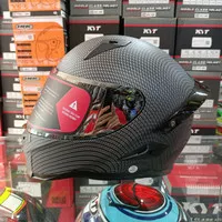 Helm SNAIL FFS1 Carbon Doff Iridium Flat Visor + Spoiler 3D