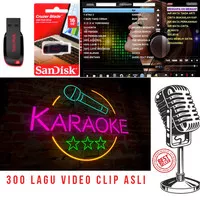 Flashdisk 16gb isi 300 Lagu Karaoke Video Clip Asli + software karaoke