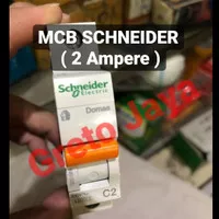 ( 2A ) MCB Domae Schneider 2 A Amper Ampere C2 SNI 1 Phase P 1P