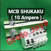 ( 10A) MCB SHUKAKU 10 A Amper Ampere C10 SNI Sukaku 1 Phase P 1P Murah