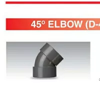 Knee 45 % PVC D 3 inch Rucika/knie/elbow/sambungan pipa