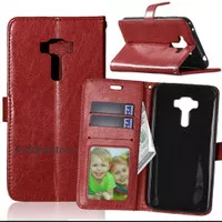 Leather Flip Cover Wallet Asus Zenfone 5/ZE620KL Flipcase Casing