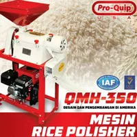 Mesin Giling Padi Rice Polisher PROQUIP QMH350 komplit mesin RX200