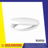 TOTO SEAT COVER TC505S / TUTUP CLOSET SOFT CLOSING WHITE