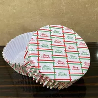 Round Cup Case Roti (Xmas Seasonal) 140x80mm - Kertas Cup Roti Bulat