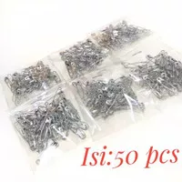 Peniti Kecil Warna Silver 50 pcs / Safety Pins / Accesories Wanita