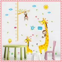 Giraffe Grow up Wallsticker wall sticker stiker dinding jerapah