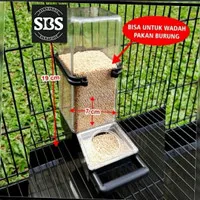 TEMPAT PAKAN BURUNG LOVEBIRD BAHAN AKRILIK