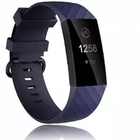 fitbit sport rubber silicone strap band for FITBIT CHARGE 3 - NAVY