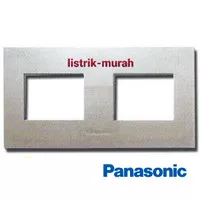 Panasonic Frame Saklar Silver Style E WESJ 78049MWS 2 Gang 4 Device