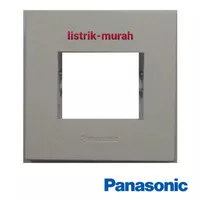 Panasonic Frame Saklar Silver Style E WESJ 78029MWS 1 Gang 2 Device