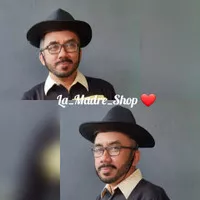 TOPI RIMBA Topi Koboi Kain Polos Hitam & Hijau Tua - Harga Murah