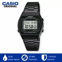 Casio Original B640 Black Edition Jam Tangan Retro Model Unisex Murah