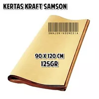 Kertas Kraft Samson Plano / Kertas Paper Bag Cokelat 125gr 90 x 120 cm
