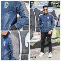 Jaket denim kerah the berry