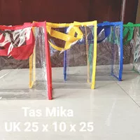 tas mika souvenir,Goodie bag,tas souvenir,tas mika transparan 25x10x25