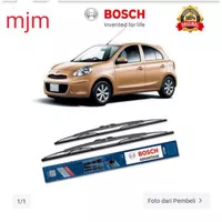 Bosch Sepasang Wiper Kaca Mobil Nissan March K13 Advantage 21" & 14"