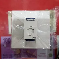 Panasonic Stop Kontak LAN / Data CAT6 1Gang 1Device Style~E inbow SNI